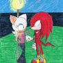 Rouge and Knuckles colored