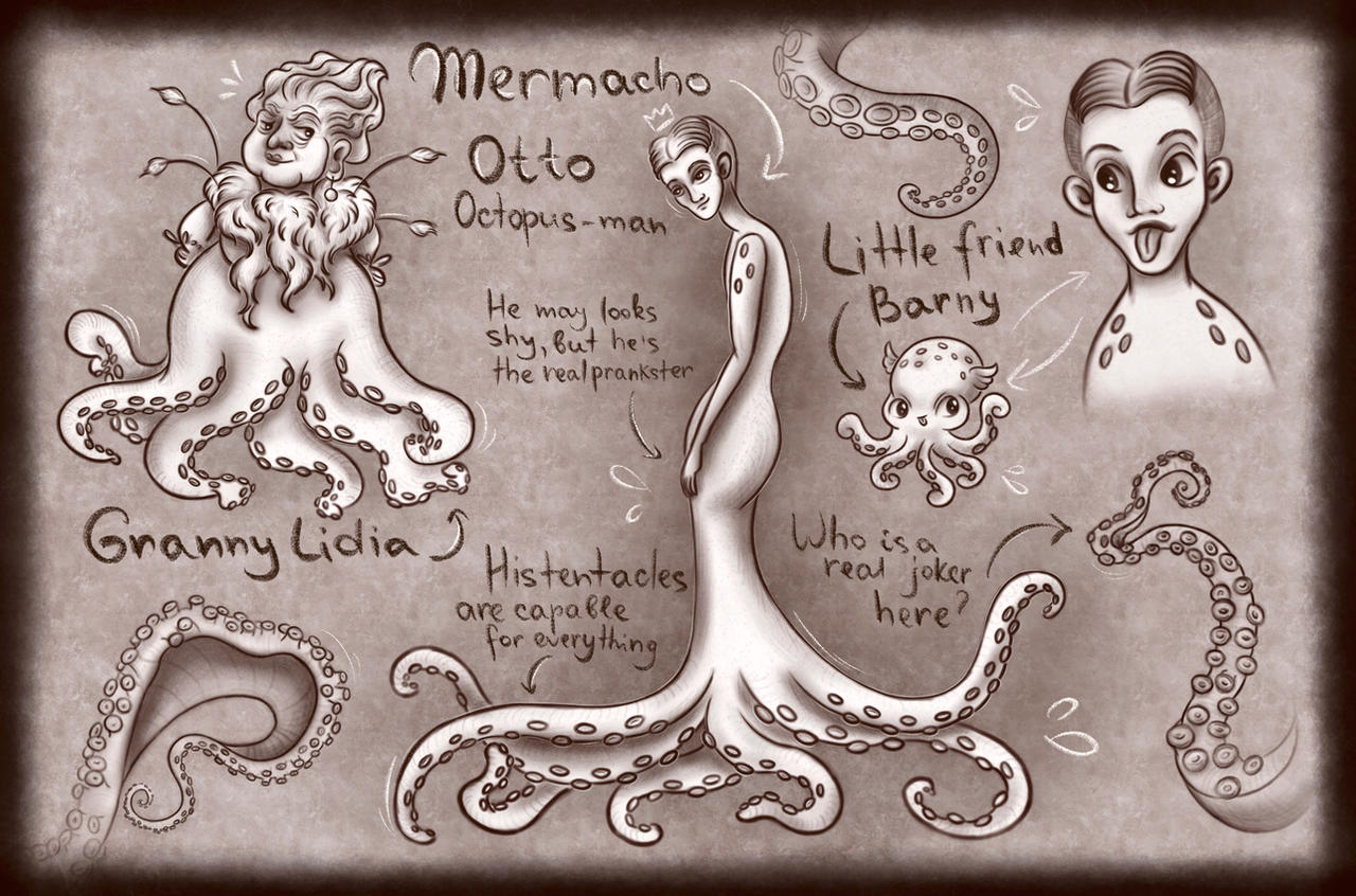 Concept of Mermacho Otto Octopus by LuBeeArt on DeviantArt