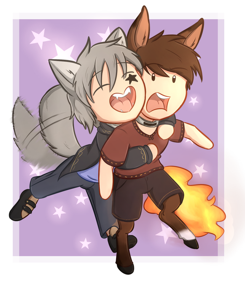 Matthew and Taylor chibi coloured (last chance!) by Foxhatart on DeviantArt