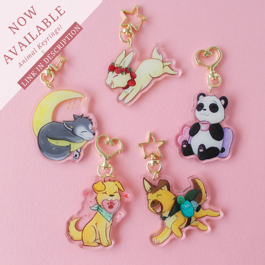 Animal Key Rings Vector 4 adventure puppy left! -Animal Keyrings! 2.5 inch by Foxhatart on ...