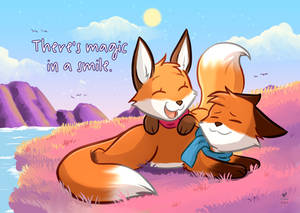 There's magic in a smile fox