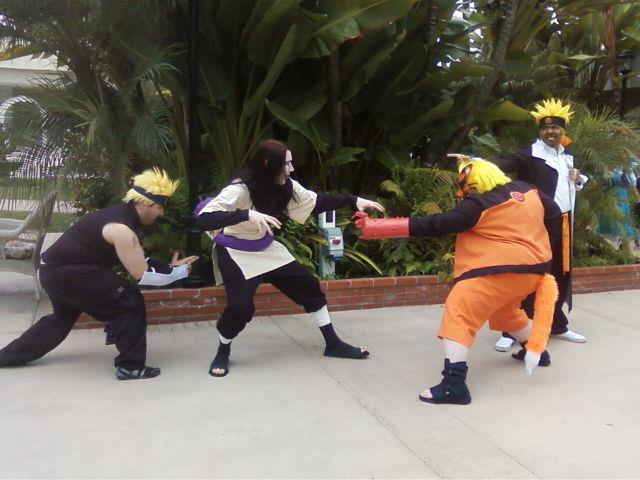 orochimaru vs my clones and me :D