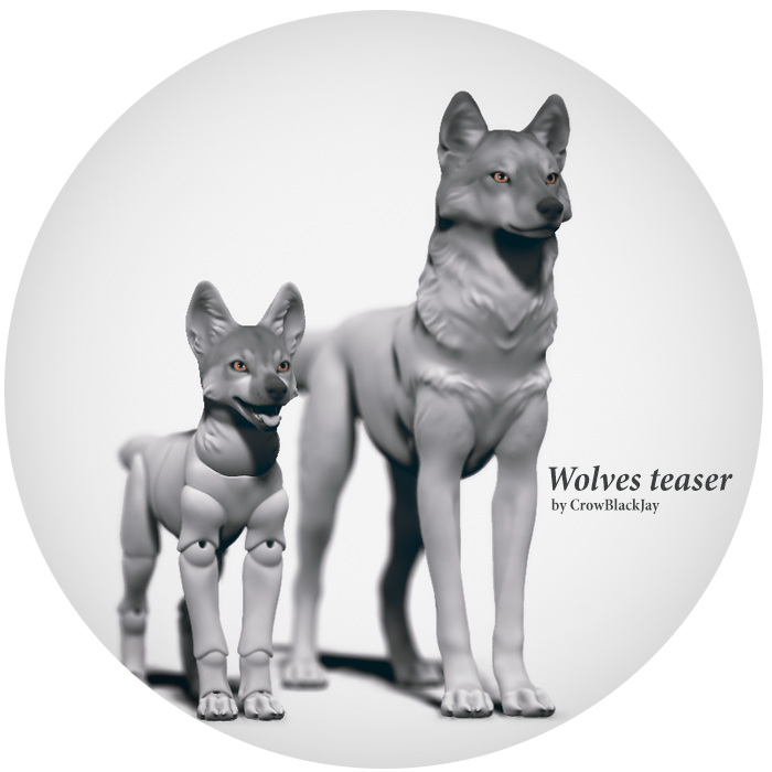 Another BJD wolves teaser by CrowBlackJay on DeviantArt