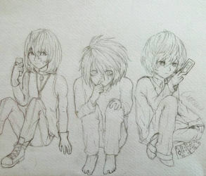 Lawliet,  Mello and Near