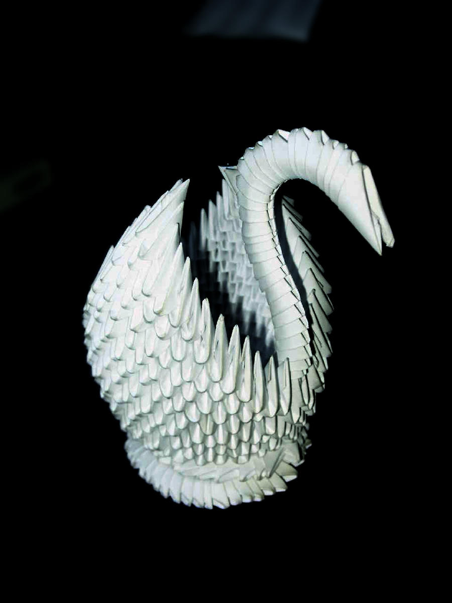 Origami swan
