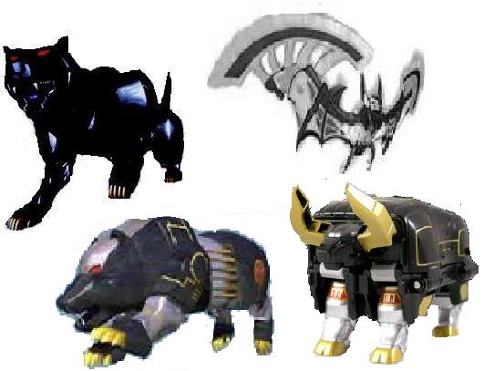 My Black power ranger zords in a group by keion88 on DeviantArt My Black power ranger zords in a group by keion88 on DeviantArt