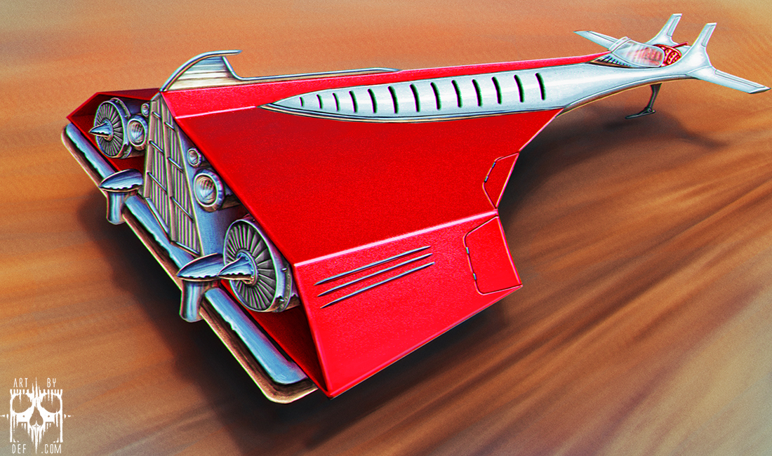 Futuristic Vintage racer