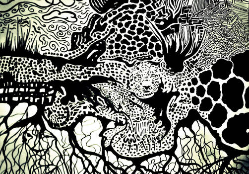 The leopards abstract World