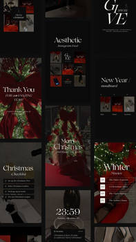 Christmas Instagram Templates Posts and Stories