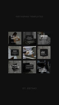 420 Black Instagram Social Media Templates