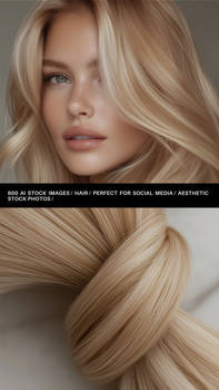 600 Hair Models Stock Images Bundle