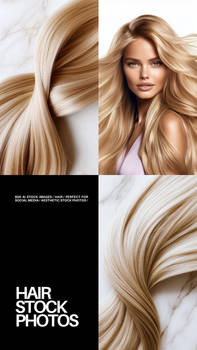 600 Hair Images Stock Bundle