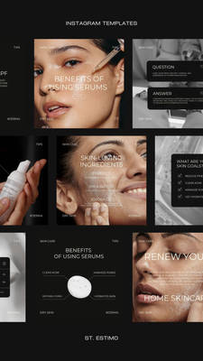 100 Black Beauty Templates for Instagram Posts