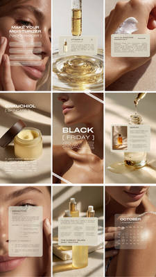 Beige Templates for Skincare Instagram Stories