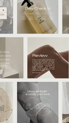 Holistic Wellness Instagram Aesthetic Templates