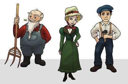 Characterdesigns for a Social Mobile Game Concept