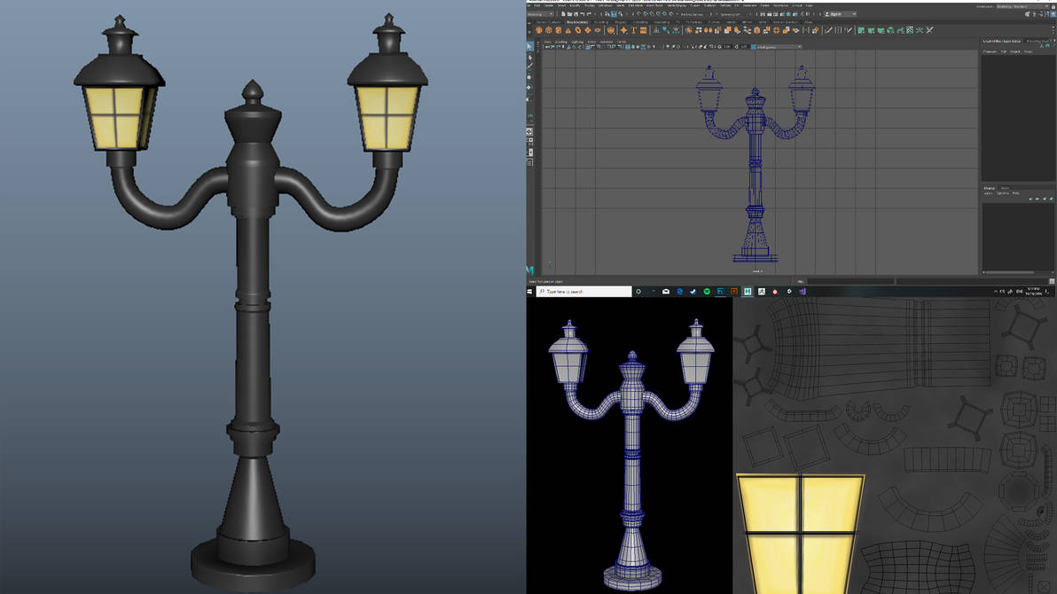 Street Lamp game asset by xFireW0LFx on DeviantArt