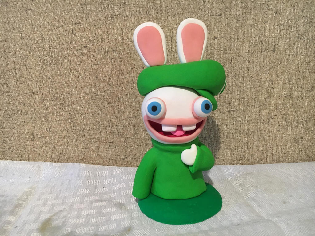 Rabbid Luigi by PomChiPrincess on DeviantArt