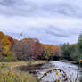 Autumn River Cloudy