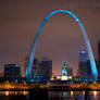 St. Louis Skyline Night Art