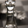 Chess King in Glass
