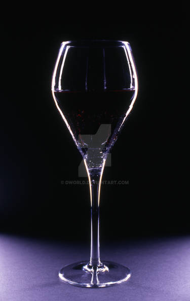 Wine Glass in dramatic light
