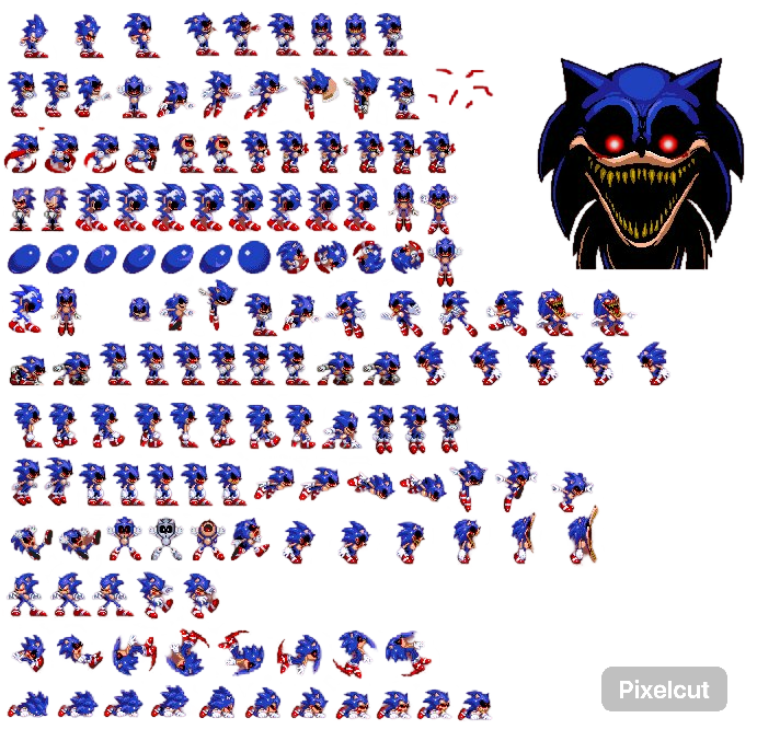 The 2012 Sonic Exe Spritesheet By Arandomguy1259 D by tailsthegrate on ...