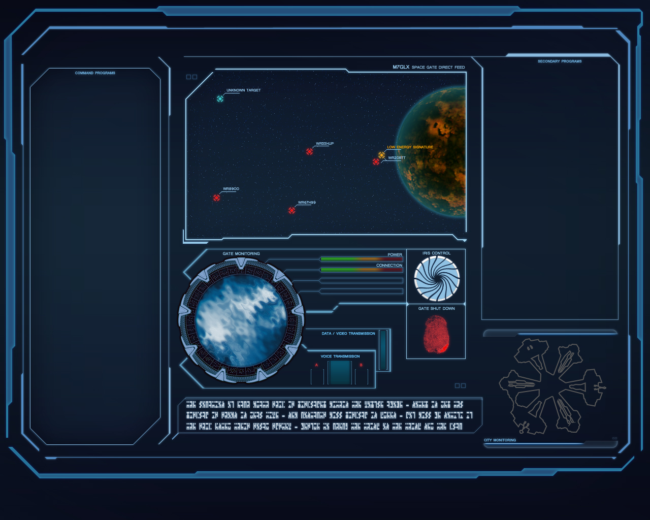 Stargate Computer Screen