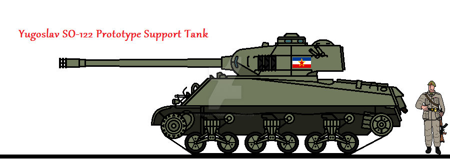 Yugoslav SO-122 Prototype Support Tank by thesketchydude13 on DeviantArt