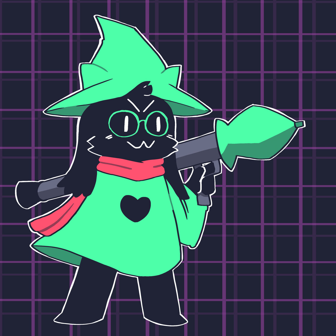 ralsei uses effective weaponry by AbyssGremlin on DeviantArt