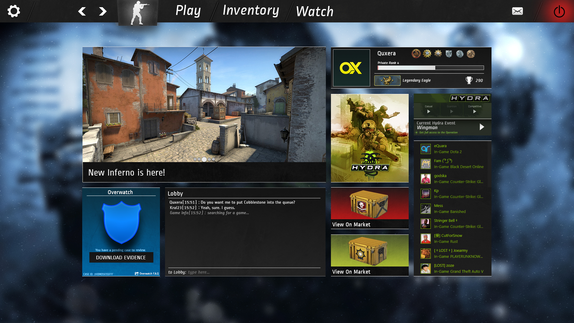 CS:GO - UI Redesign on Behance