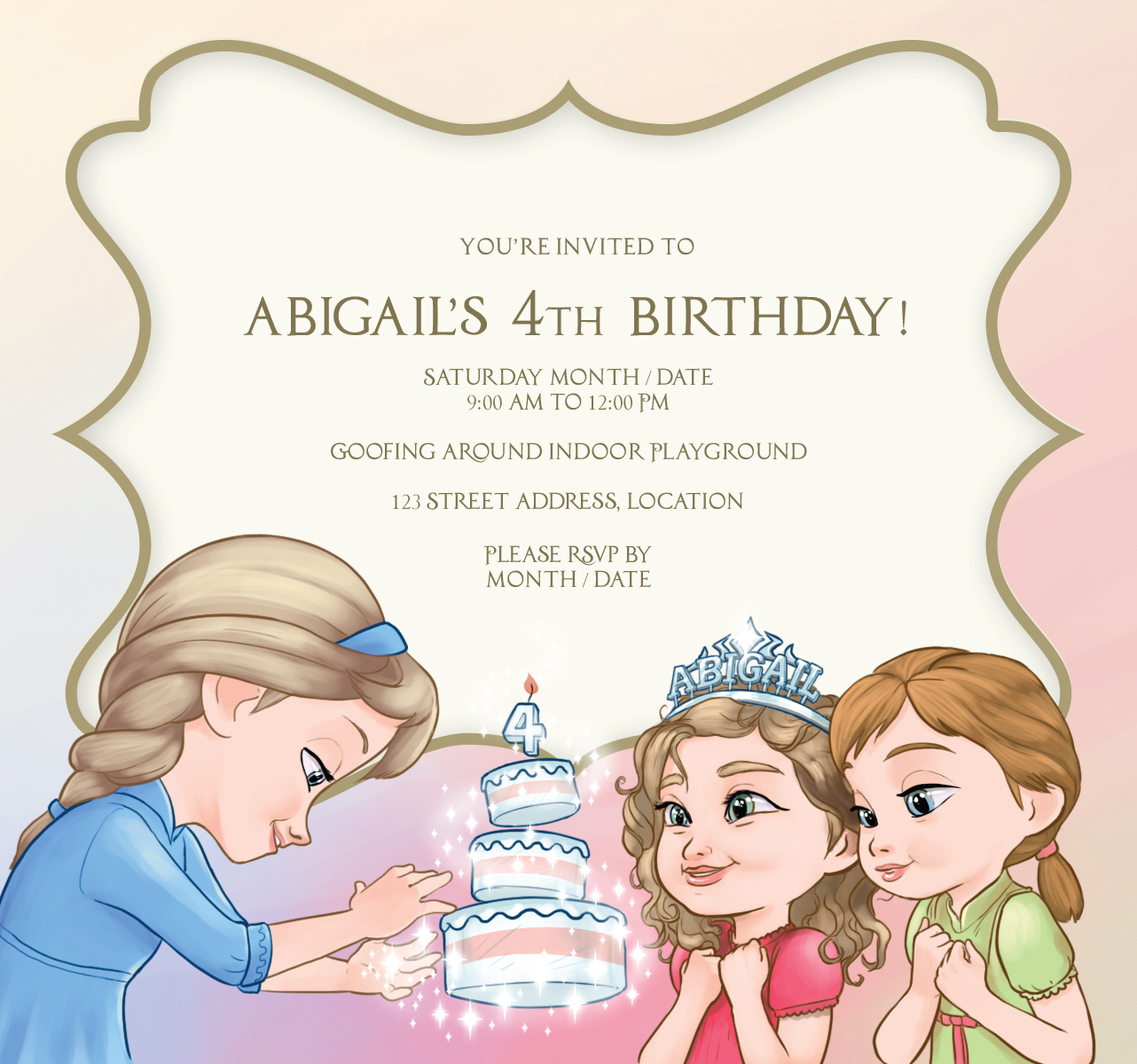 Custom birthday invitation