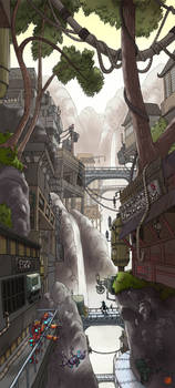 Waterfall city - finished