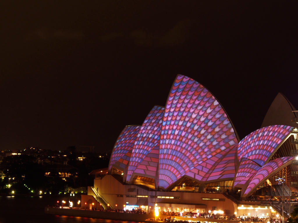 Sydney Opera House during Vivid 2