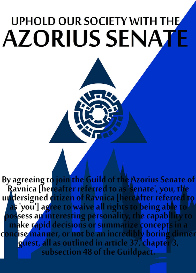 Azorius Senate poster by adrius15 on DeviantArt
