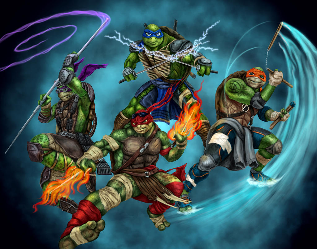 TMNT Elementals by dragynsart