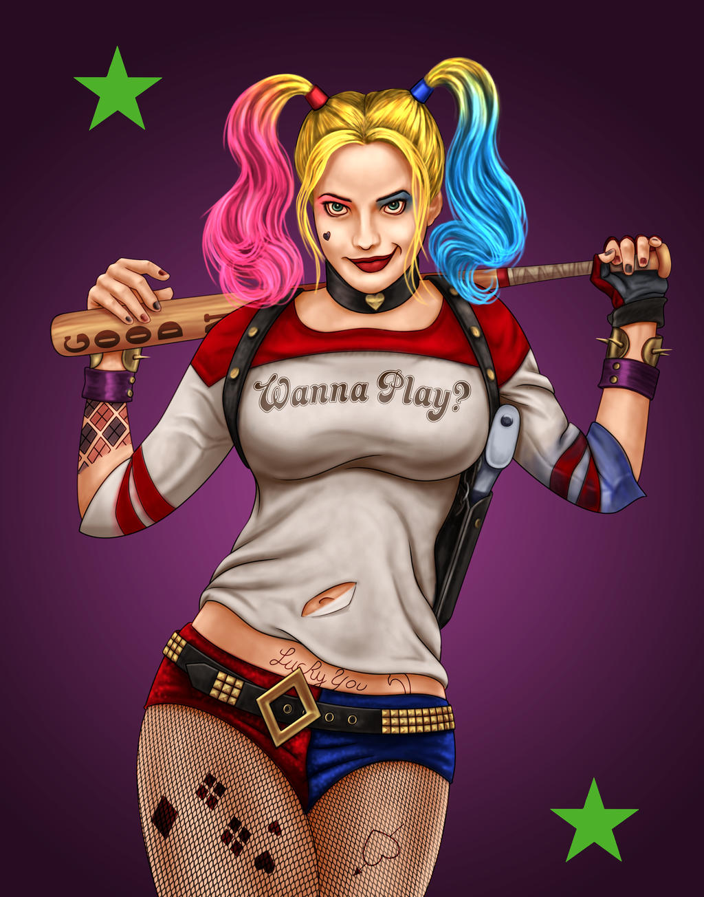 Harley Quinn by dragynsart