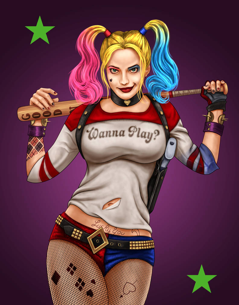 Harley Quinn by dragynsart