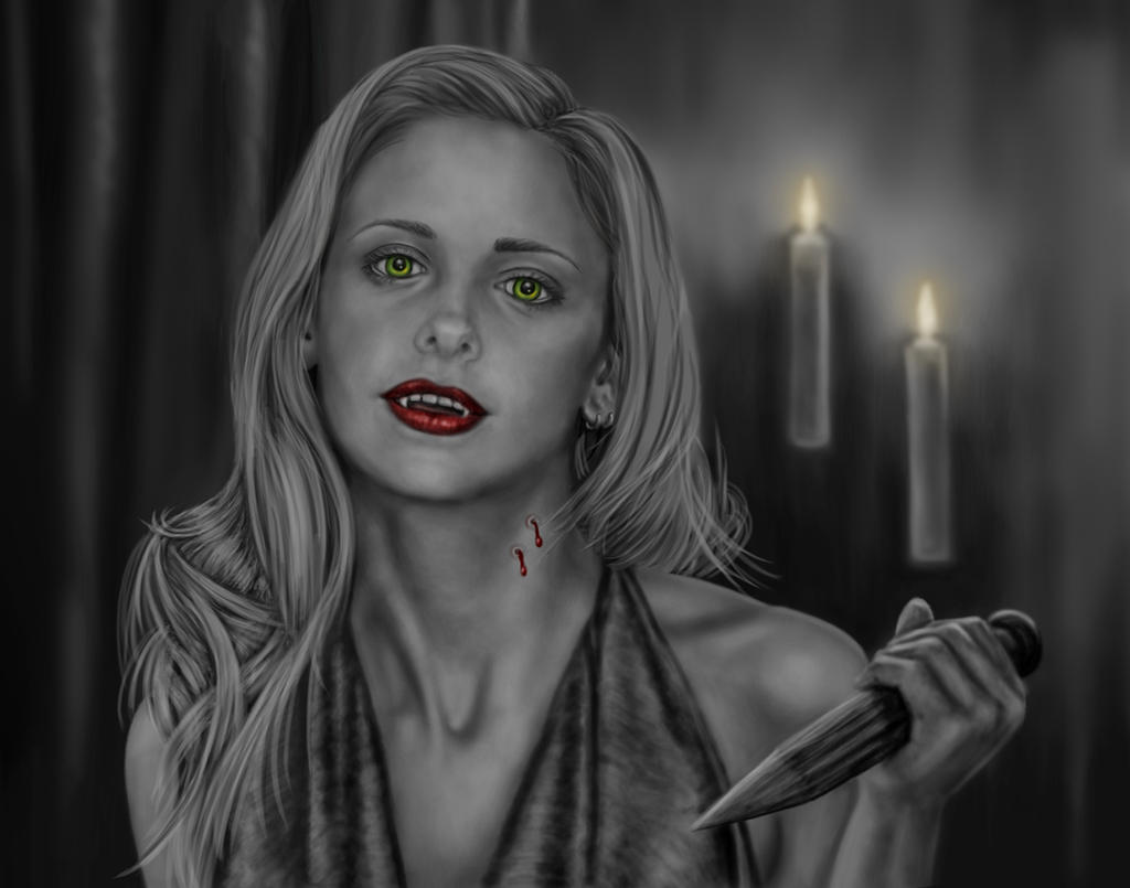 Vampire (Slayer) Buffy by dragynsart