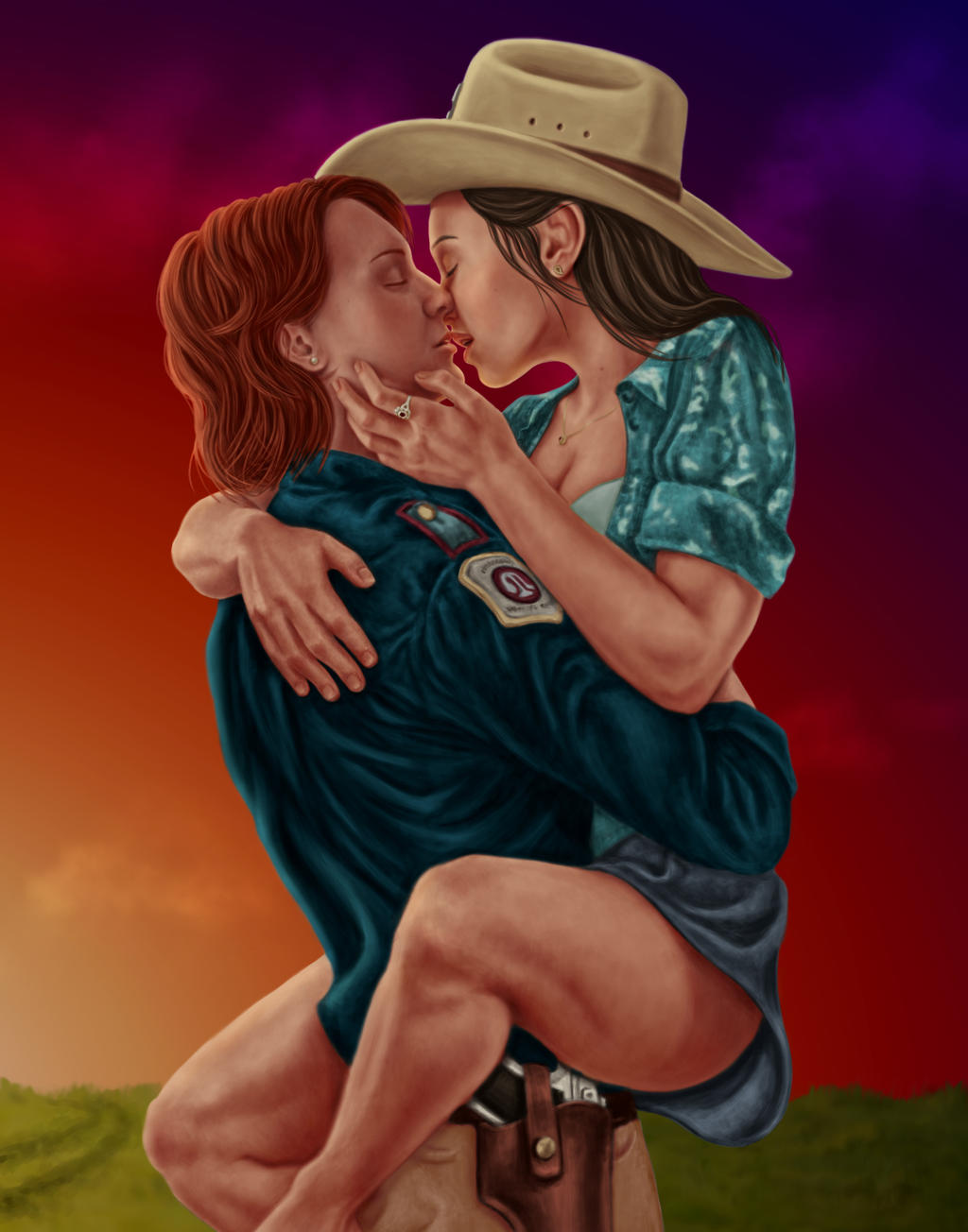 WayHaught Kiss by dragynsart