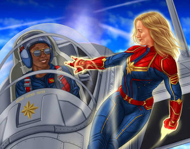 captain marvel and maria