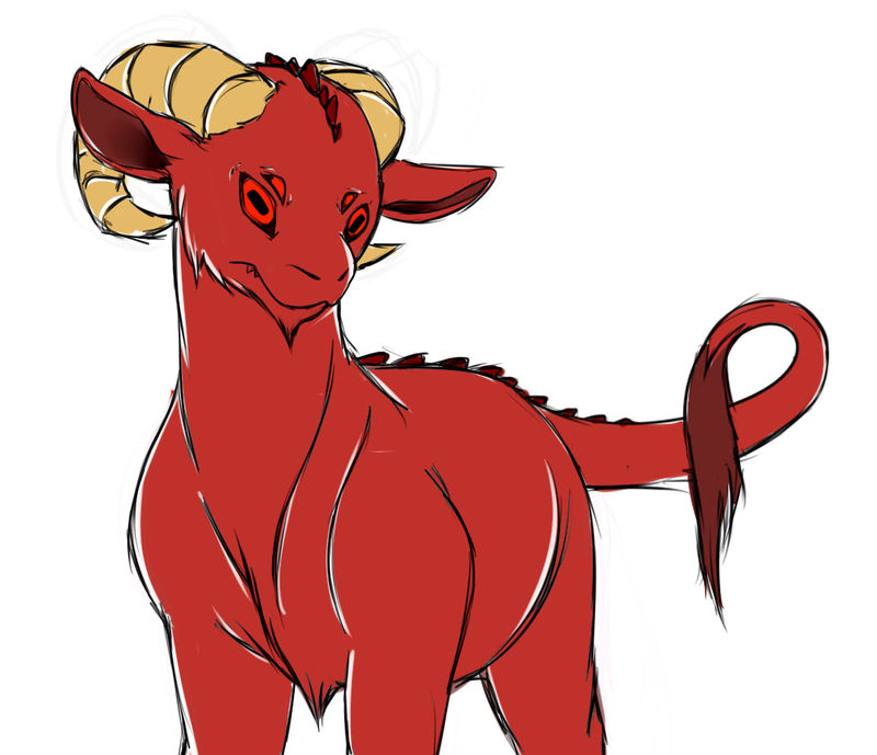 Goat demon? by RubyDawnHunter