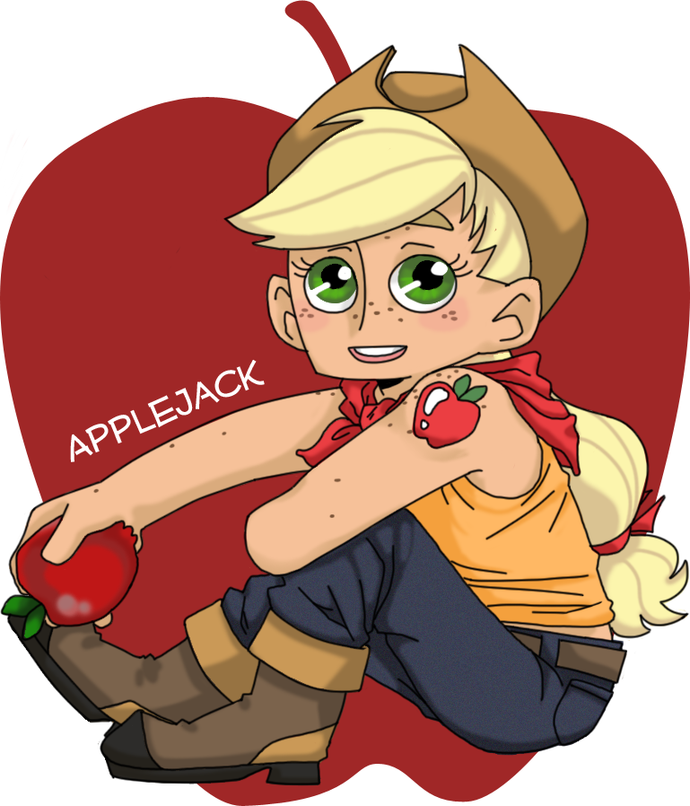 Mlp Applejack Color Inverted MLP AppleJack by FauxBoy on DeviantArt
