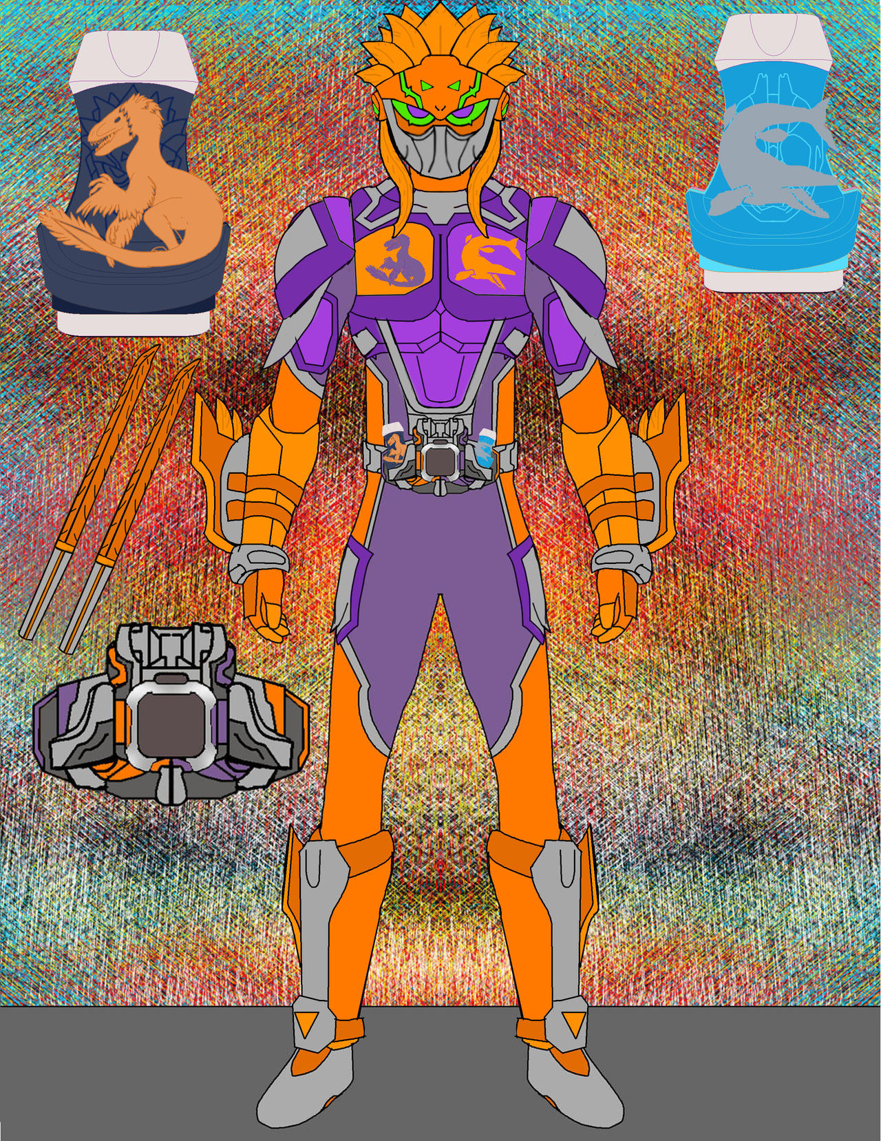 Raptor Rider Deviantart kamen rider kamara Raptor mosasaurus by stitcherjack on DeviantArt