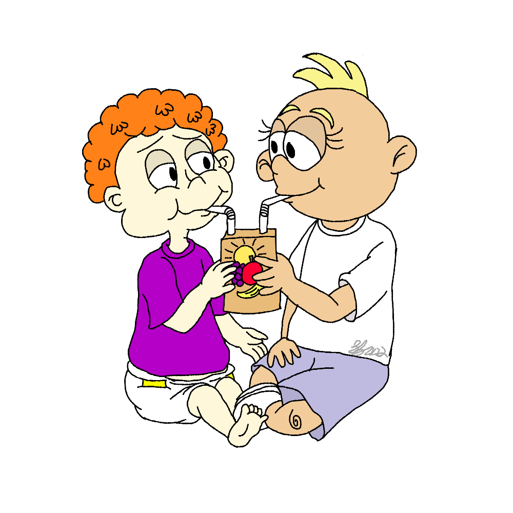 Dil's Loud Love - Dil and Lily sharing a juice box by Noizy-Bunny on DeviantArt Dil's Loud Love - Dil and Lily sharing a juice box by Noizy-Bunny on DeviantArt