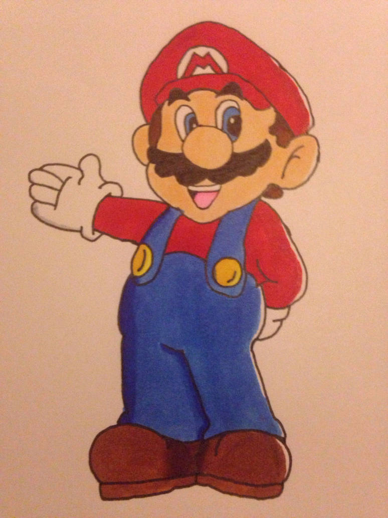 Mario Drawins Super Mario by Traditionaldrawing on DeviantArt