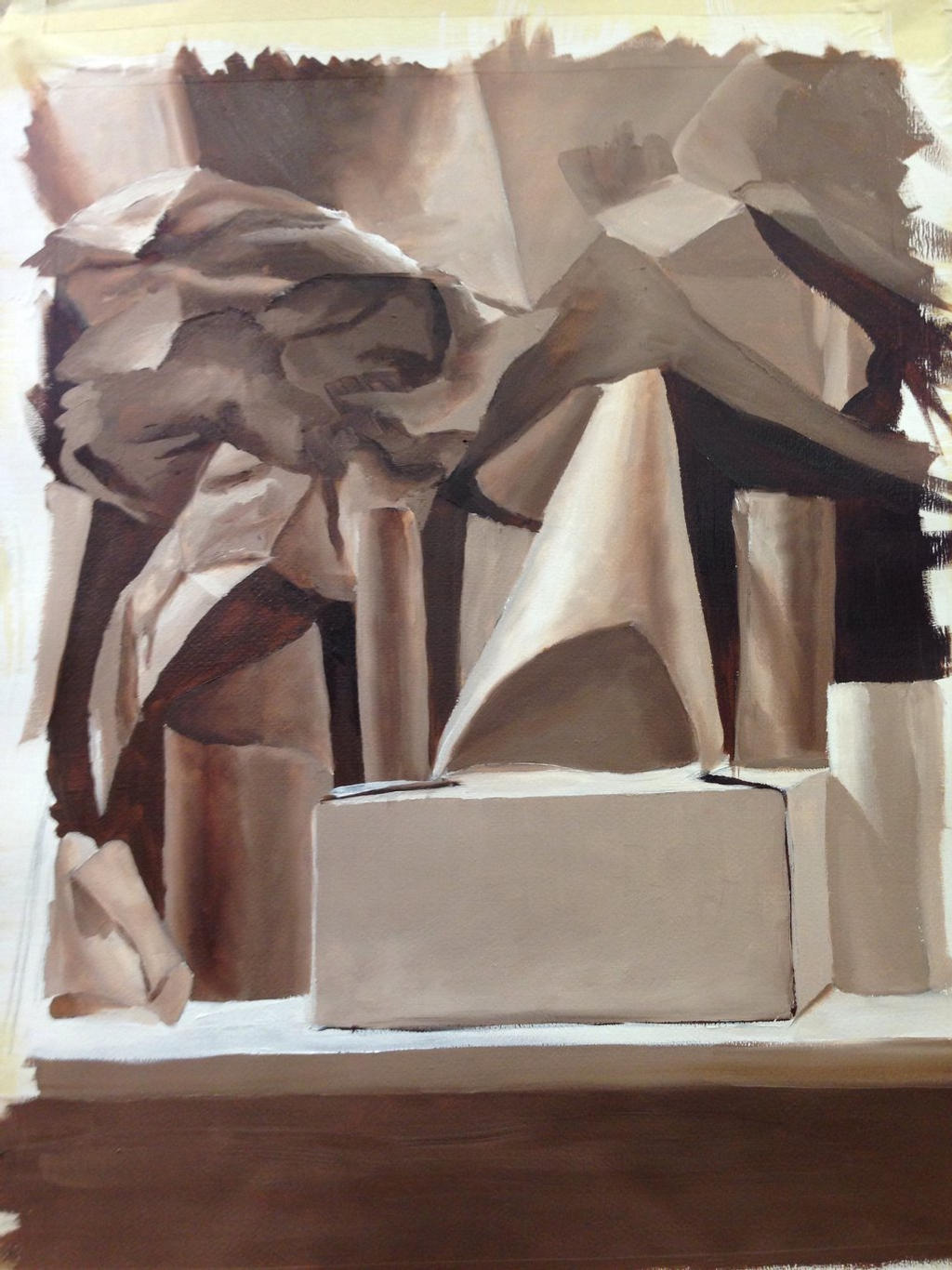 Still Life Study in Burnt Umber