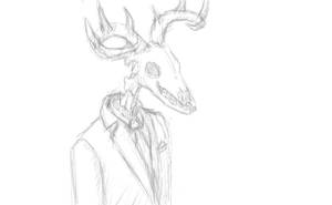 Doodles 31-08 Deer Man