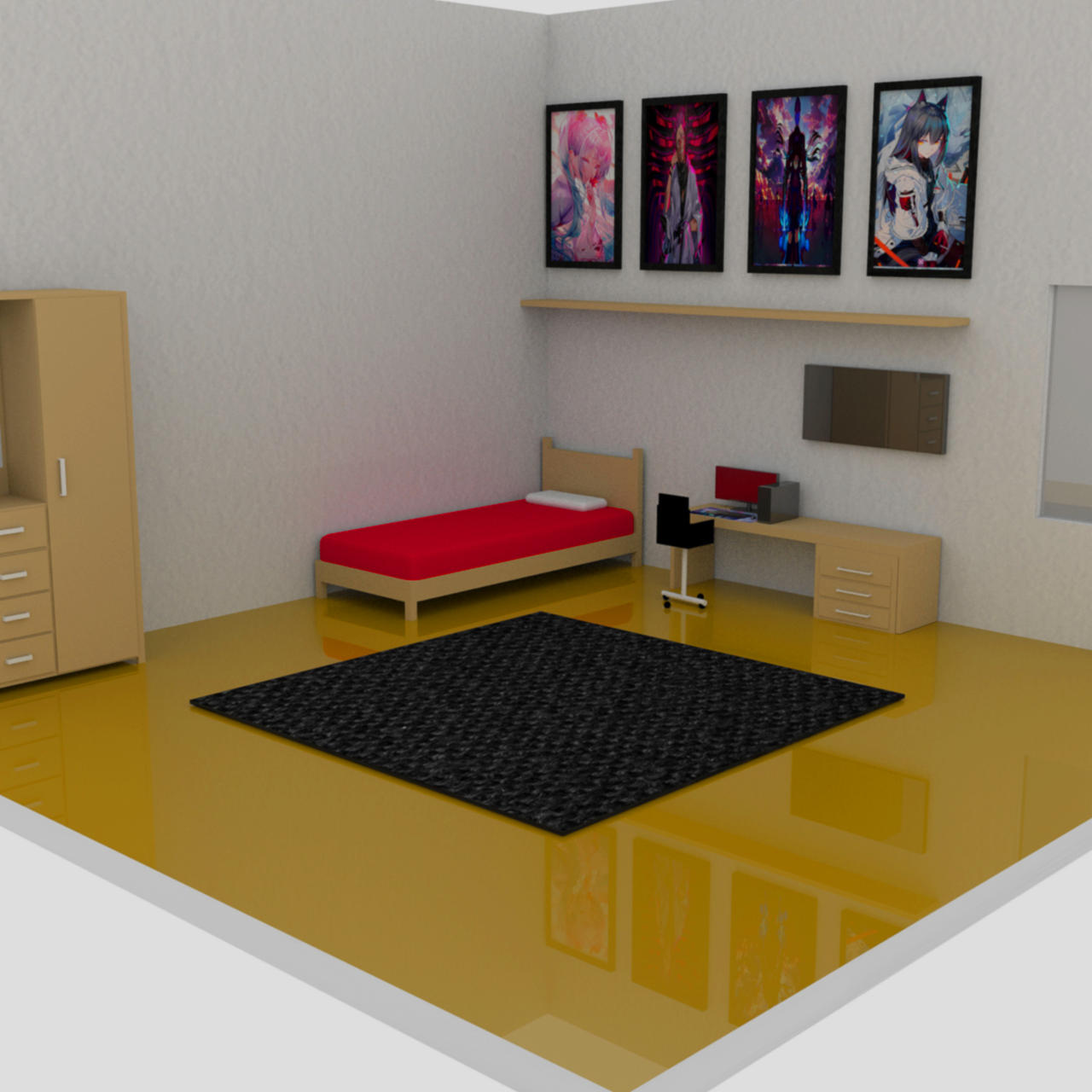 Quarto render 3 by EduCastroA on DeviantArt