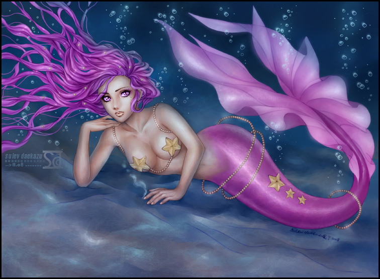 Mermaid from the Violet Sea